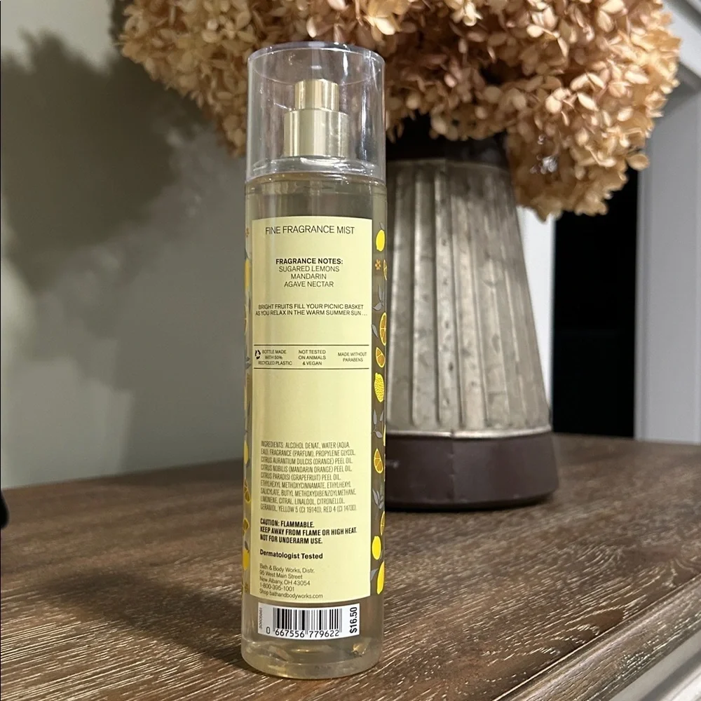 Bath & Body Works Sun-Washed Citrus Mist with Yellow Accents